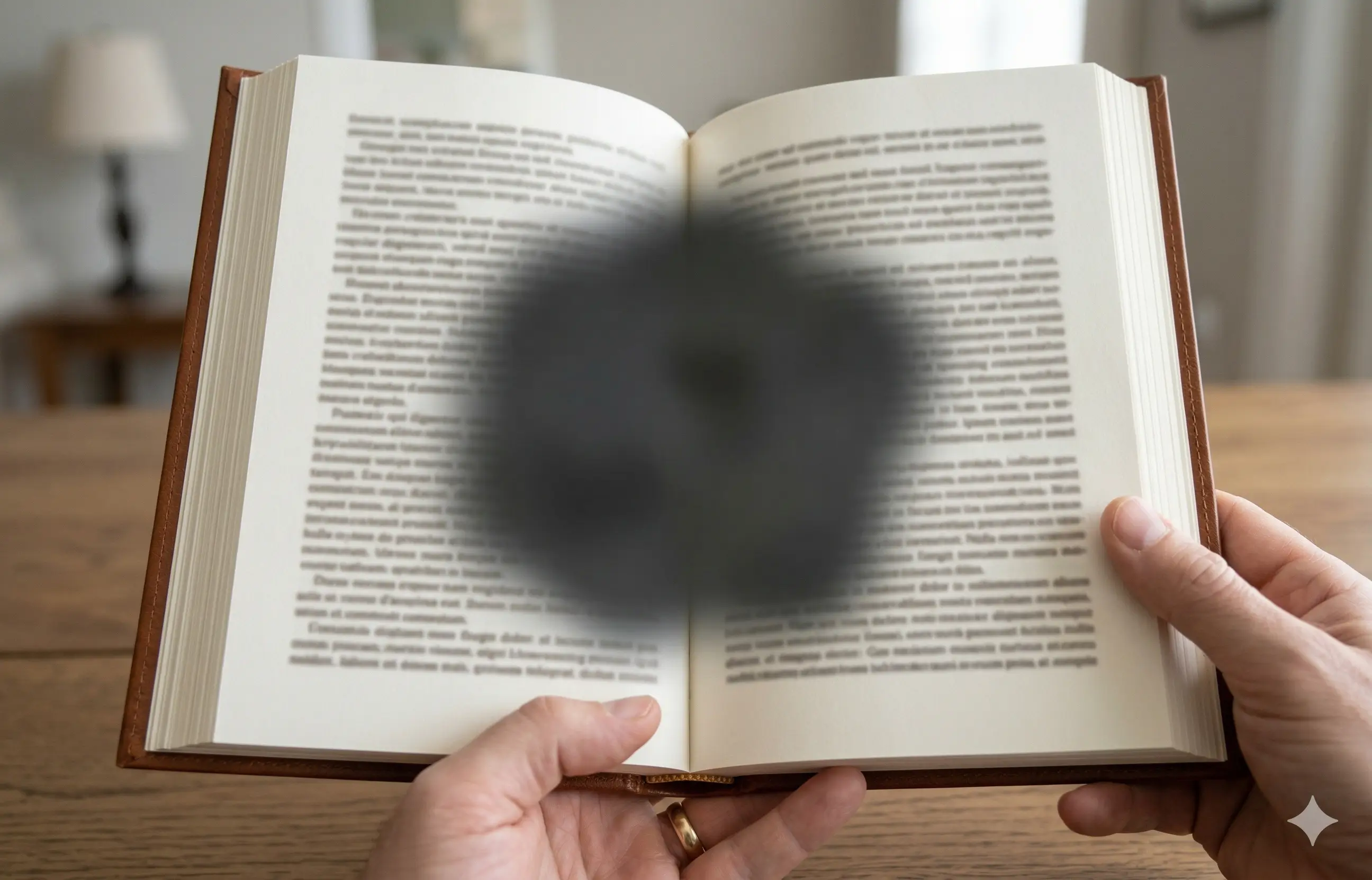 Dark spot in center of vision